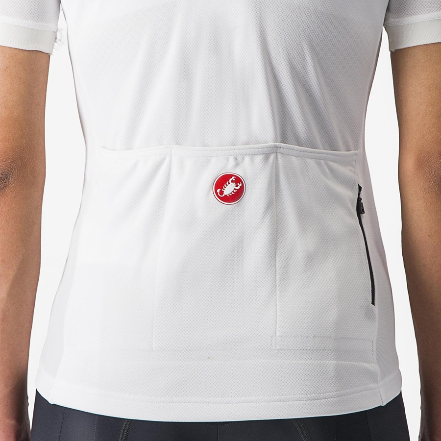 White Women Castelli LIBERA Jersey | KSQL-75068