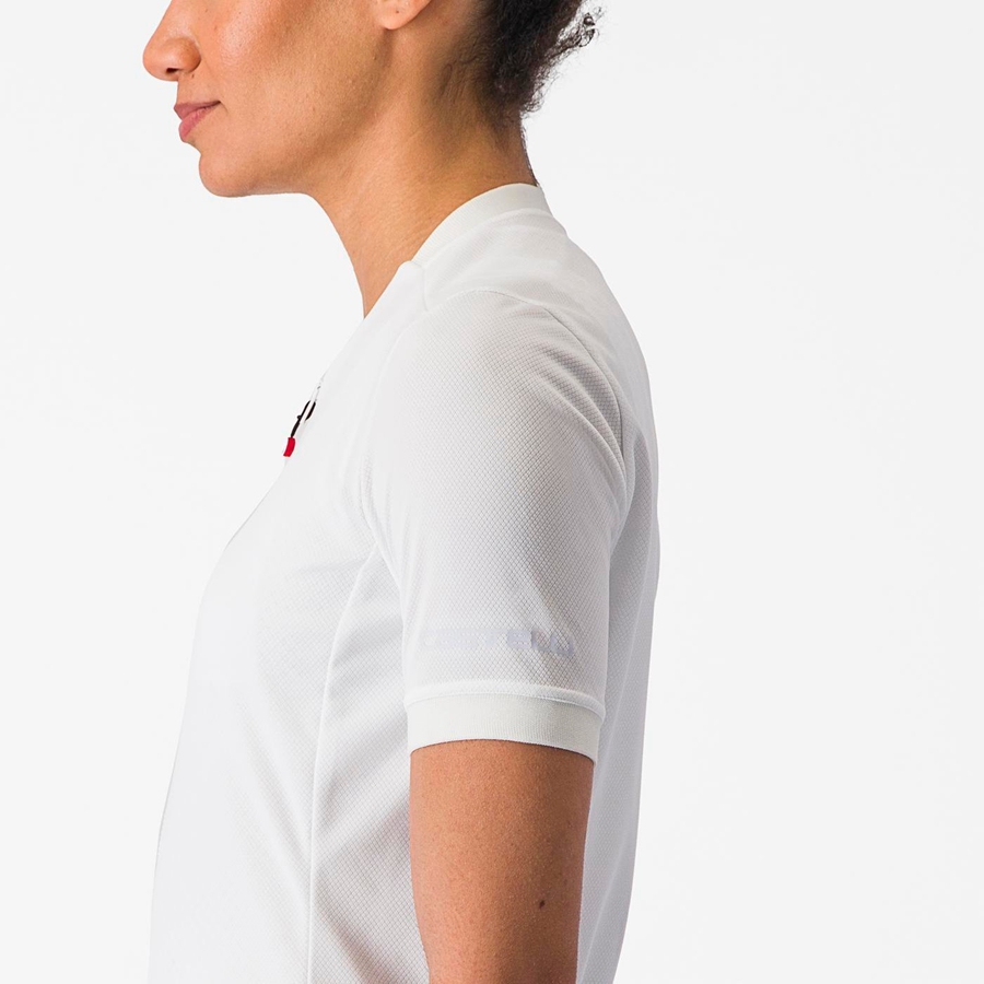 White Women Castelli LIBERA Jersey | KSQL-75068