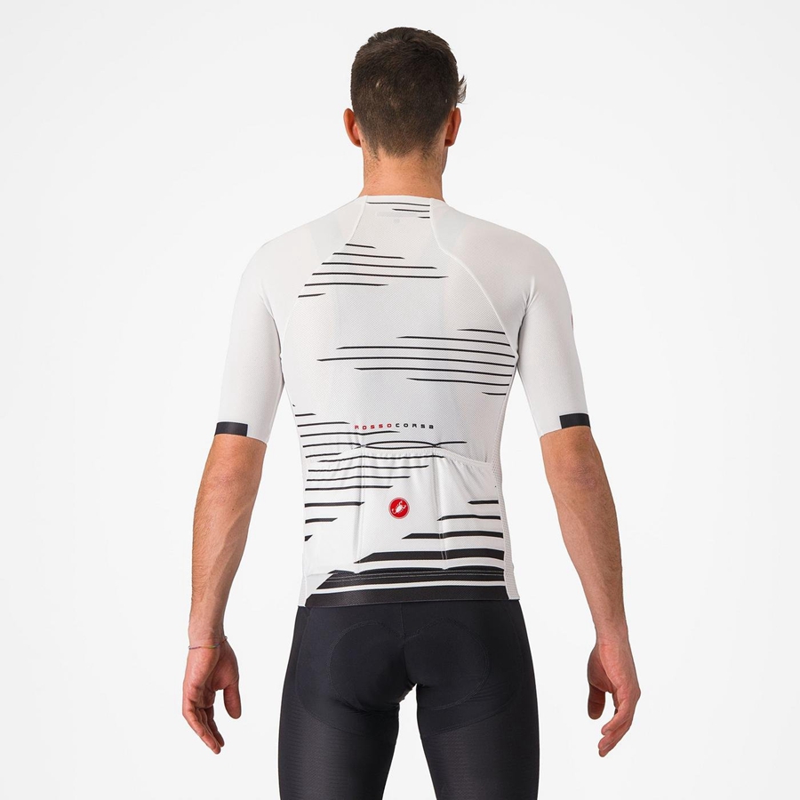 White / Black Men Castelli CLIMBER'S 4.0 Jersey | IXKE-13098