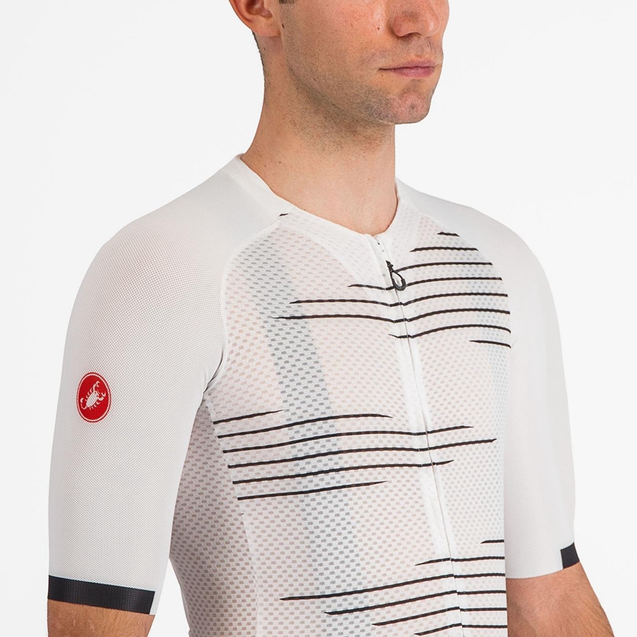 White / Black Men Castelli CLIMBER'S 4.0 Jersey | IXKE-13098