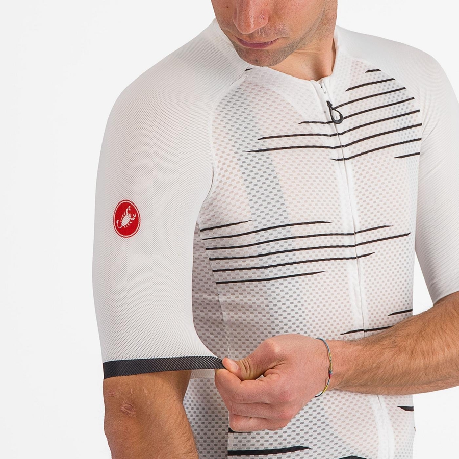 White / Black Men Castelli CLIMBER'S 4.0 Jersey | IXKE-13098