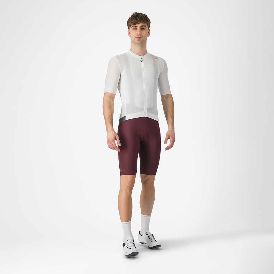 White / Dark Grey Men Castelli ESPRESSO Jersey | VHDK-41695