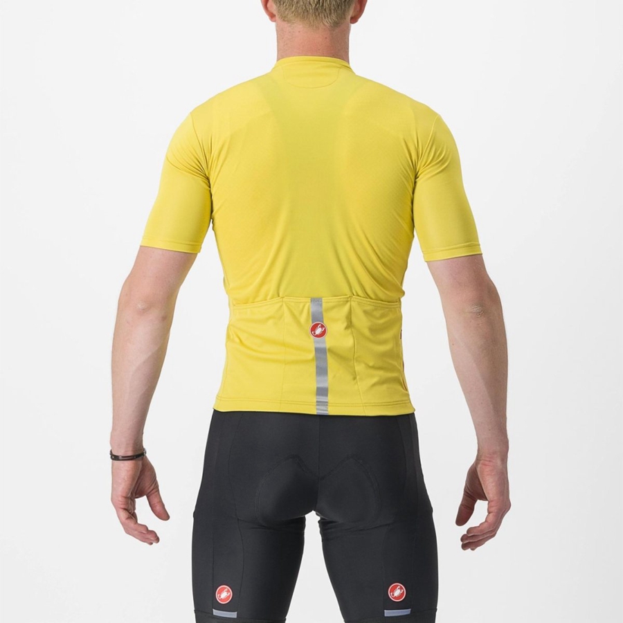 Yellow Men Castelli CLASSIFICA Jersey | DTMZ-37548