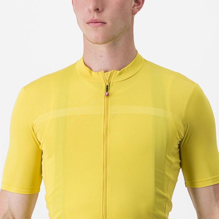 Yellow Men Castelli CLASSIFICA Jersey | DTMZ-37548