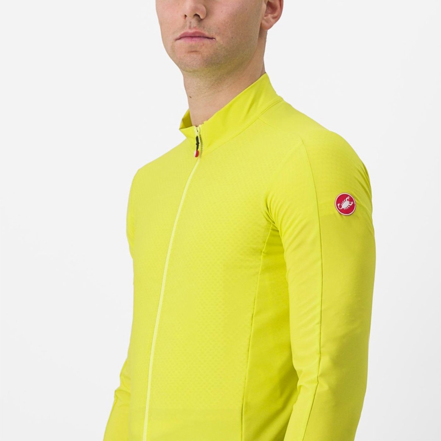 Yellow Men Castelli FLIGHT AIR Jersey | GZLA-56978