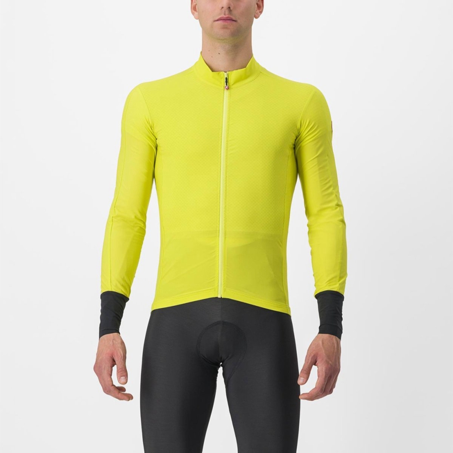 Yellow Men Castelli FLIGHT AIR Jersey | GZLA-56978