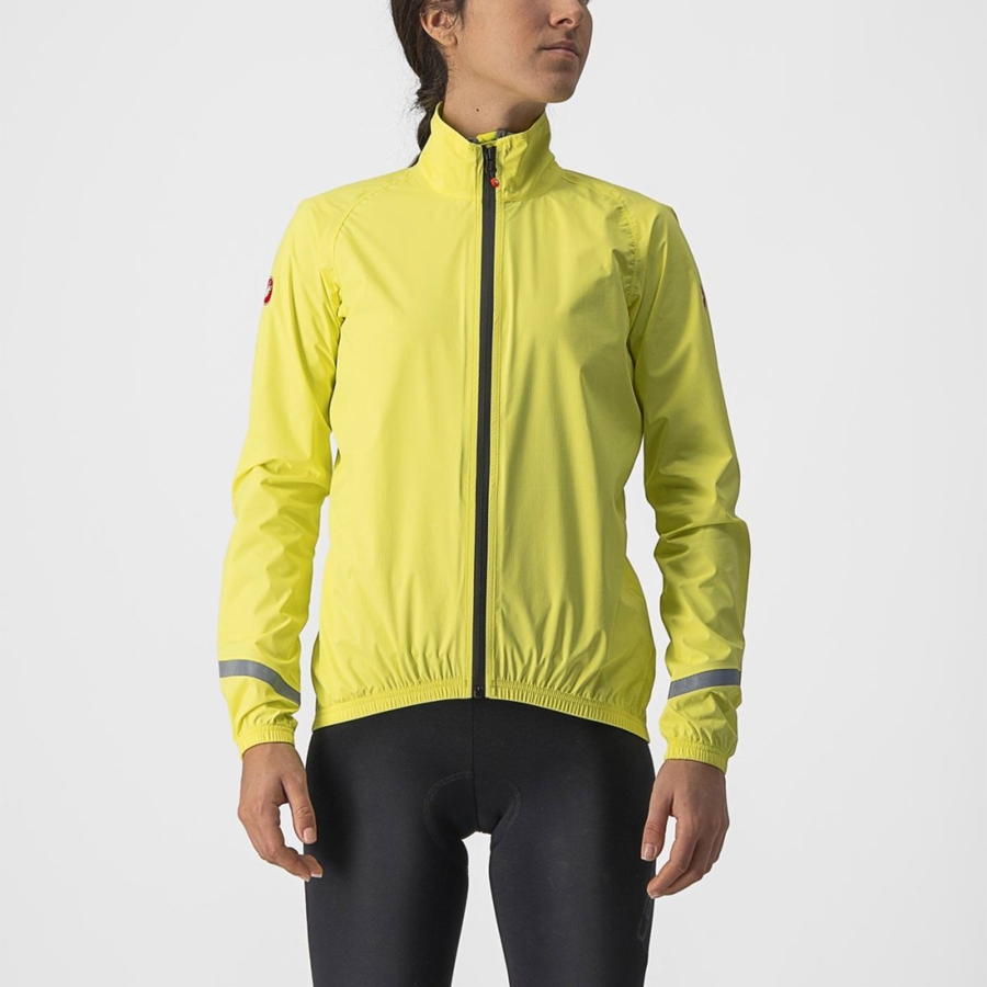 Yellow Women Castelli EMERGENCY 2 W RAIN Protection | HQTA-38215